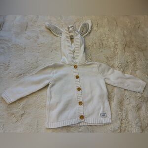 Gymboree White Rabbit Baby Cardigan